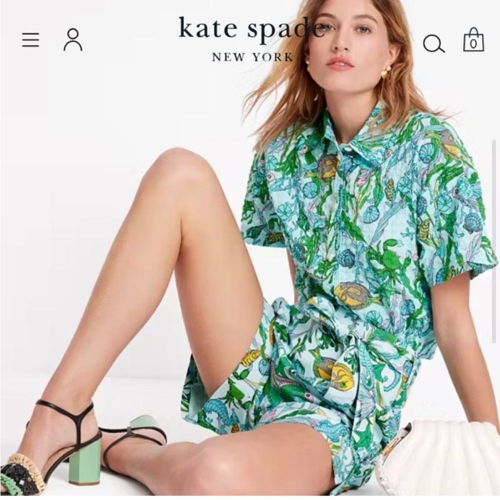 NWT Kate Spade Under The Sea Shorts - Picture 2 of 5
